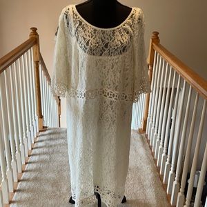 Cream lace dress